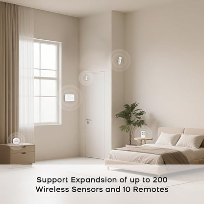 PGST Home Alarm System with 2K HD Camera for Apartment,Kids Safety,Office | WiFi+GSM/4G,8Contact Sensor+2 Motion Sensor,No Monthly Fees,No Pairing Required,Quick Installation with Instant App Alerts