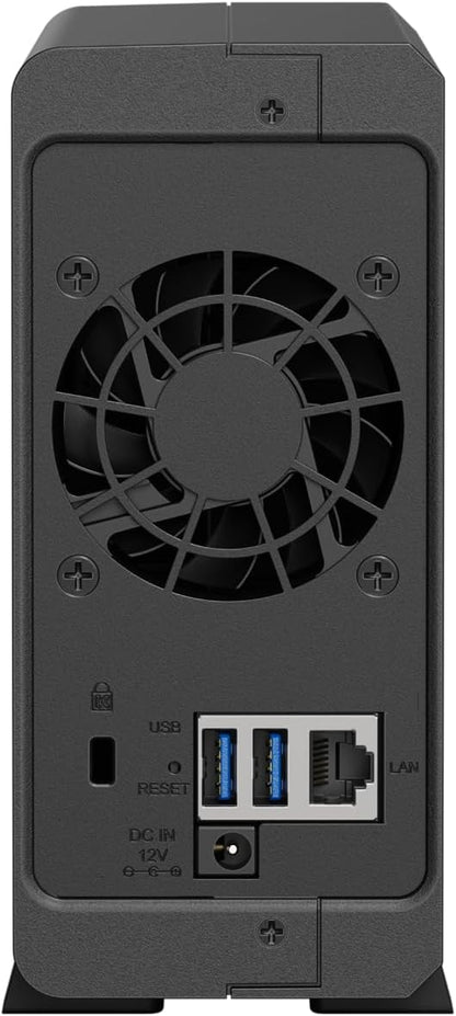 Synology DS124 Personal Backup & File Hub - Protect Photos, Secure Home Surveillance (1-Bay Diskless NAS)