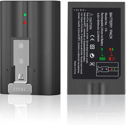 2-Pack 6040mAh Replacement Battery with Charger Station for Ring-Doorbell Camera 2/3/3 Plus/4, Spotlight and Stick Up Cam, Rechargeable Upgraded Lithium Li-ion Batteries 3.65V