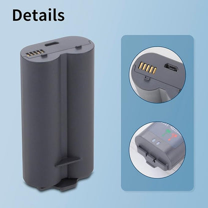 Lithium-ion Replacement Battery(3.7V 6100mAh/22.57Wh) fit for myQ Smart Garage Video Keypad Alarm System,Rechargeable Battery Compatible with MYQ 18650MH1-1S2P with Micro-USB Charging Cable