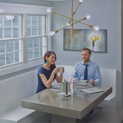 Bulbrite Solana G25 WIFI Connected Edison Filament LED Smart Light Bulb, Clear