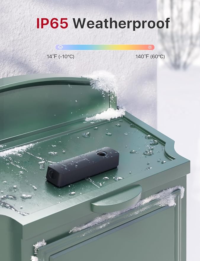 X-Sense Smart Mailbox Alarm, Requires SBS50 Base Station, Wireless Long Range Mailbox Alert, Mailbox Sensor for Delivered Mail, SMA51