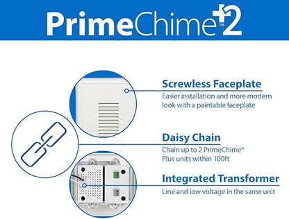 ADA Compliant Video Compatible Doorbell Chime Kit (PRCP2A)
