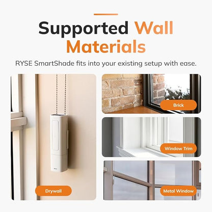 RYSE SmartShade + BatteryPack | Smart Home Smart Shades | Turn Your Current Shades into SmartShades | Smart Home Smart Blinds Motorized Window Shades (SmartShade + Wireless Battery Pack)