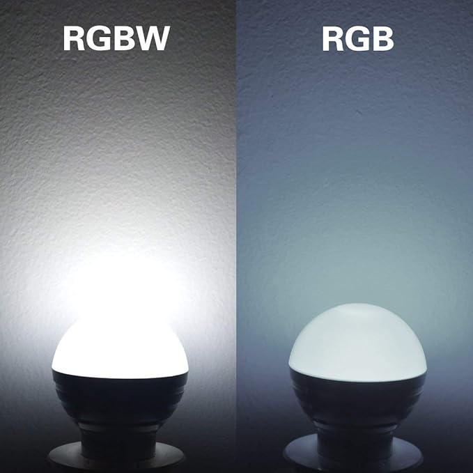 MELPO LED Color Changing Light Bulb with Remote Control, 5W 40W Equivalent, 500LM, 5700K,E26 Dimmable RGB Light Bulbs for Birthday Party/KTV Decoration/Household/Bar/Wedding (Pack of 8)