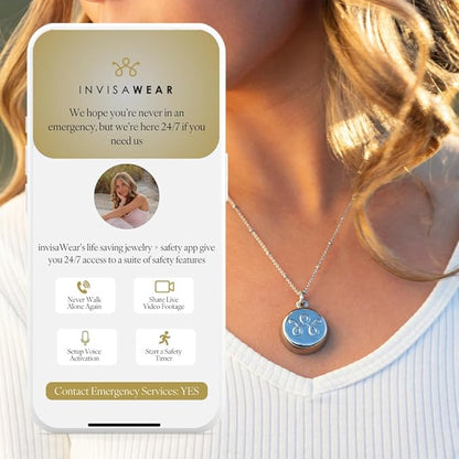 invisawear Smart Jewelry - Personal Safety Device - Keychain