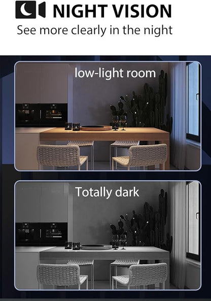 Hidden Camera, 1080P Wireless Mini Camera Indoor Nanny Cam for Home Security, 60-Days Battery Life, Auto Night Vision, AI Motion Detection, Live Remote Viewing for Nanny Pet Baby Monitoring