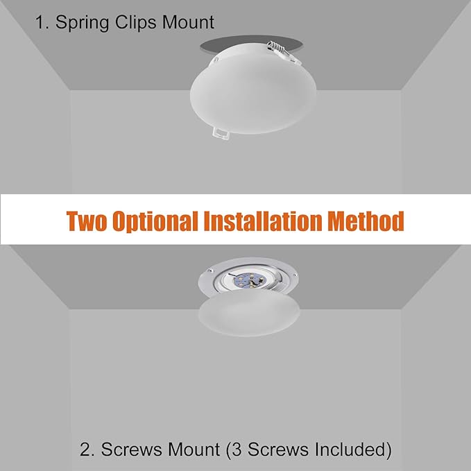 Facon 4.5inch 12V LED RV Puck Light - 6 Packs, 4000K Cool White, Full Aluminum Recessed 12Volt Interior Ceiling Lights for RV, Camper, Trailer, Boat, cETL Certified