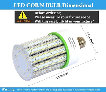 TJBB 2 Pack 150W E39 Large Mogul Base LED Corn Cob Light Bulb, 21,000 Lumens 5000K Daylight, 800W MH/HPS Replace for Garage Warehouse High Bay Parking Lot Lighting