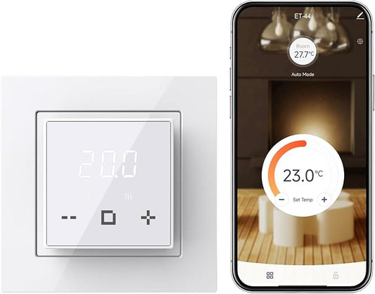 HEATIT WiFi Programmable Thermostat for Electric Floor Heating, Touchscreen