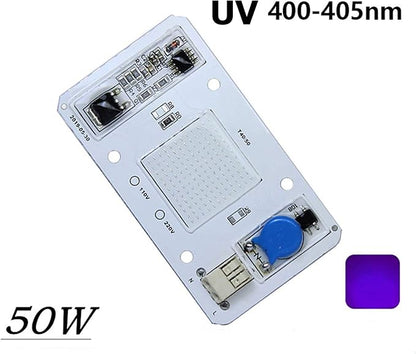 50W Driverless Solderless LED Chip Integrated Smart IC DIY (Ultraviolet 400-405NM)