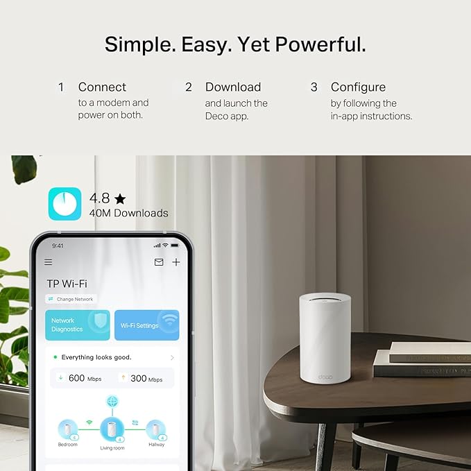 TP-Link Deco 7 Pro BE14000 Tri-Band Wi-Fi 7 Whole Home Mesh System | 8-Stream 14 Gbps | 10 Gbps WAN/LAN Port | Up to 8100 Sq.ft, 200 Devices Capacity | 320 MHz, HomeShield, AI-Roaming (BE67 3-Pack)