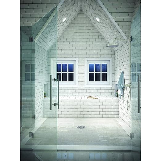 HALO 70PS Recessed Light Trim with Frosted Albalite Lens, White, 6 in. (Pack of 2)