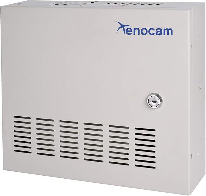 4K CCTV Power Supply 16 Channel Adjustable DC11V ~DC15V 32 Amp Output Reset Fuse with Anti-Ripple and Anti-EMI Interference Circuit Designed for 4K IP/CCTV Security Cameras System