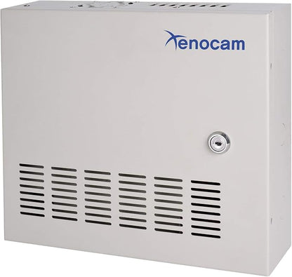 4K CCTV Power Supply 16 Channel Adjustable DC11V ~DC15V 32 Amp Output Reset Fuse with Anti-Ripple and Anti-EMI Interference Circuit Designed for 4K IP/CCTV Security Cameras System