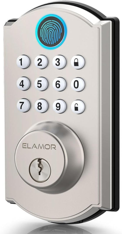 M19 Fingerprint Door Lock, Smart Keyless Entry Deadbolt for Front Door SN
