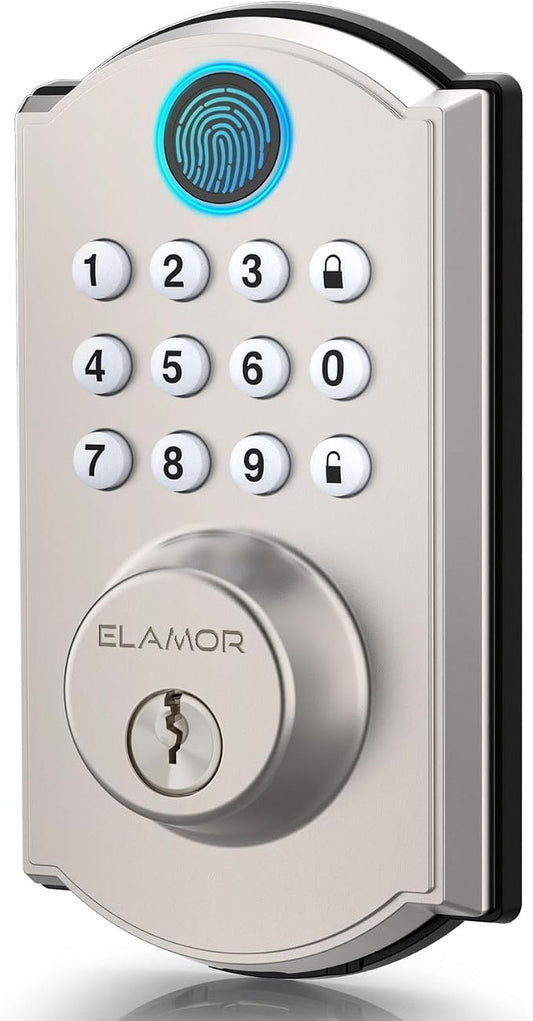 M19 Fingerprint Door Lock, Smart Keyless Entry Deadbolt for Front Door SN