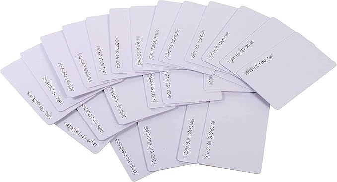 UHPPOTE Contactless 125kHz RFID Proximity Smart Card 0.8mm Thick for Access Control System & Time Attandance (Read only, 100 Pack)