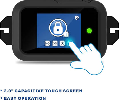 UHPPOTE Wireless RF Remote Control 2.4GHz WiFi w/ 2-inch Touch Screen for Door Entry Access Control Lock