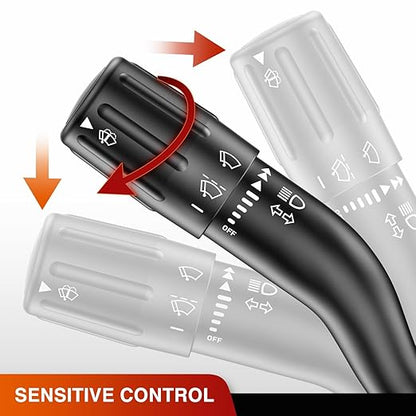 Nilight Turn Signal Switch Compatible with 2010 2011 2012 2013 2014 Ford Mustang Windshield Wiper Multifunction Combination Lever Switches