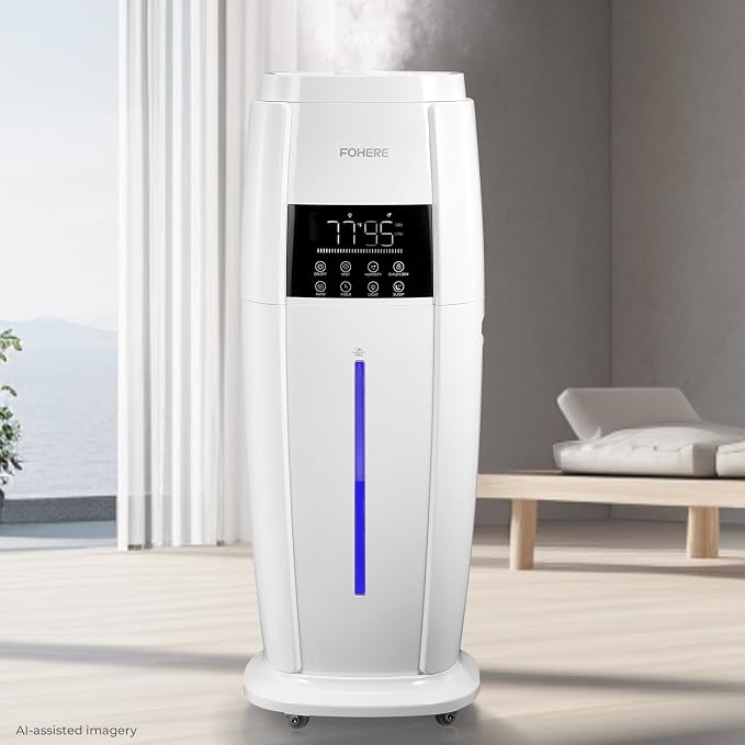 18L Humidifier Large Room, 1300mL/H Triple Mist, Up to 1500 Sq.Ft