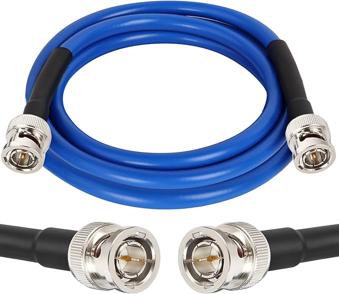 XRDS -RF 12G SDI Cable 4FT, SDI Video Cables 3G/6G/12G 75ohm BNC Male Cable Supports HD-SDI/3G/6G-SDI/4K/8K for Video Security Camera Converter