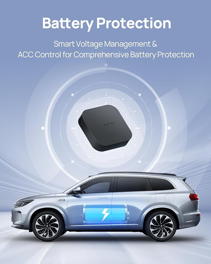 70mai 4G Hardwire Kit UP05, 4G Support, Type-C for Dash Cam A510, X800, A810, T800, 12V-30V to 5V/2.4A, Remote Monitoring, Low Voltage Protection, 24H Parking Mode, Compatible with AT&T SIM Cards only