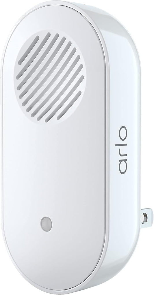 Arlo Chime 2 with Built-in Siren, Audible Alerts & Customizable Melodies – Wi-Fi Enabled, Compatible with Doorbell & Security Cameras (Renewed)