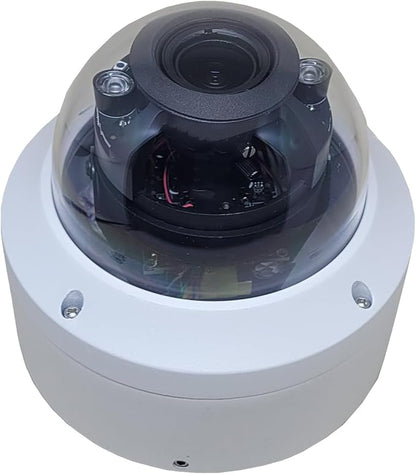 101AV 5MP 4in1 HD Dome Camera 2.8-12mm Varifocal Lens Dual Voltage DC12V AC24V, 5MP TVI/AHD, 4MP CVI, CVBS (960H), Indoor Outdoor 4 pcs Smart IR 100ft IR Range Office Home
