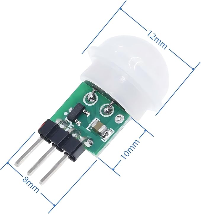 10Pcs Pir Sensor Am312 2.7V to 12v Mini Motion Sensor Pyroelectric Human Infrared Sensor Module