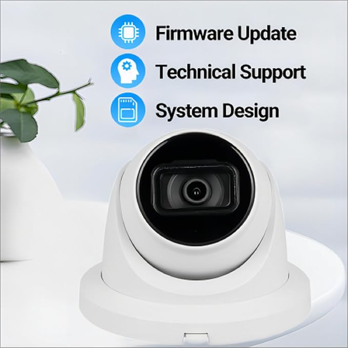 EmpireTech 4MP 1/1.8" CMOS Ultra Low Light Starlight+ IR Turret AI IP Camera Motion Detection,IP67,POE and ePOE,Built-in Mic,Vehicle and Human,IPC-T54IR-AS-S3 3.6mm