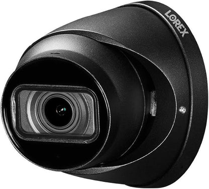 Lorex 4K (8MP) Motorized Varifocal Smart IP Dome Security Camera with Listen-in Audio and Real-Time 30FPS Recording - Black