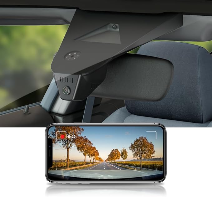 Fitcamx 4K Dash Cam Suitable for Acura TLX 2024-2025 & TLX Type S (HD2-D6430), OEM Factory Look, 2160P UHD Video, Built-in WiFi & APP, Loop Recording, Collision Detection, Easy to Install, 64GB Card