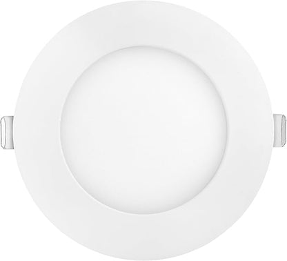 Maxxima 4 in. 2 Hour Fire Rated Ultra Thin LED Downlight, Slim Recessed Canless Light, IC Rated, 800 Lumens, 5 Color Temperature Selectable 2700K/3000K/3500K/4000K/5000K, Dimmable, J-Box Included