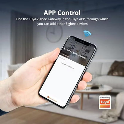 Zigbee Hub T1 with External Antenna for 2000 sq.ft Coverage, Wired Ethernet Tuya Zigbee Gateway Compatible with Alexa Google Home, Low Power Smart Home Bridge for Tuya Zigbee Devices