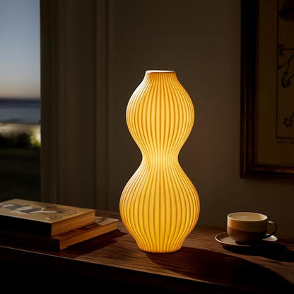 RONDURE Modern Ceramic Decorative Table Lamp Living Room Bedroom Bedside | Handcrafted Unique Warm Ambient Lighting Lamp, Accent White Translucent Ceramic shade, Fully Dimmable, Corded, Bulb Included
