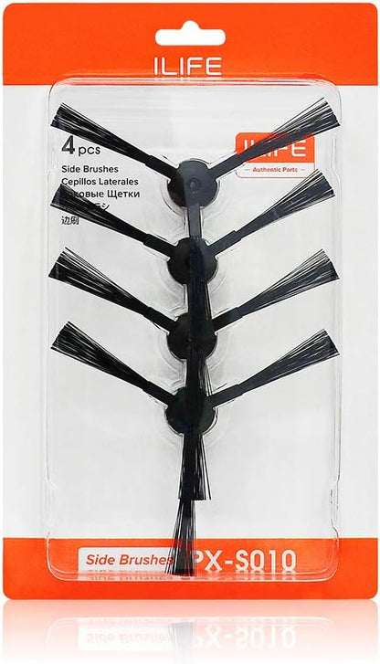 ILIFE Replacement Side Brushes for V5s plus/V2/V5s Max/A12 Pro/V9 Pro/V3s Pro Robot Vacuum, 4 Pack Included, PX-S010