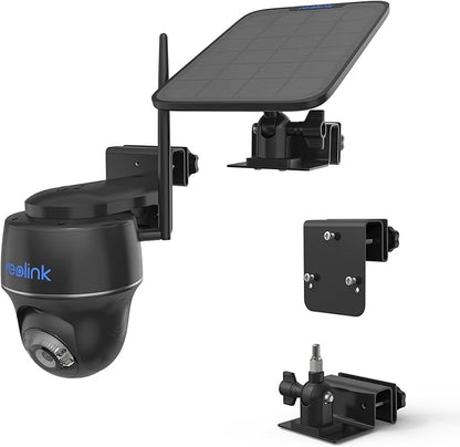 Gutter Bracket Mount for Reolink Argus PT 3MP/4MP/5MP/2K,Reolink Argus PT 4K/8MP, Reolink Go PT Ultra Camera and Solar Panel (1pack,Black)
