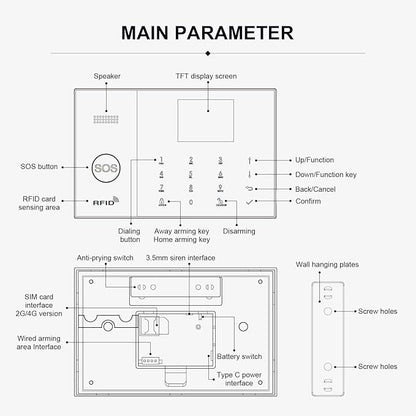 PGST Wireless Alarm System,WiFi/GSM 4G Home Security Systems with DIY Door Sensors,Motion Sensors,Phone Tuya APP Instant Alerts,Work with Alexa/Google for Apartment,Villa,No Monthly Fee
