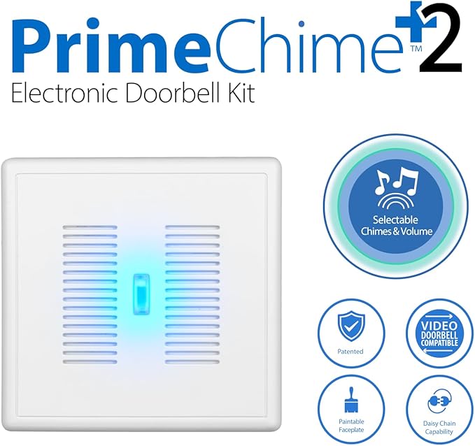 ADA Compliant Video Compatible Doorbell Chime Kit (PRCP2A)