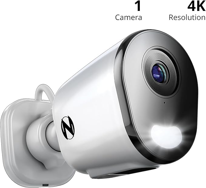 Night Owl Plug-in AC Powered Wi-Fi 4K HD Indoor/Outdoor Deterrence Camera with 2-Way Audio (1 Camera)