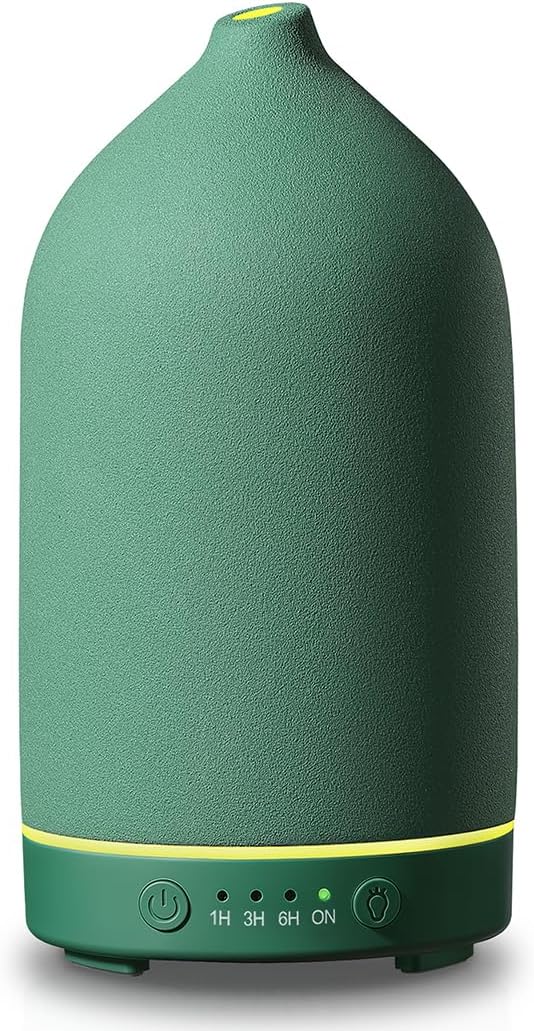 Gooamp 200ML Ceramic Essential Oil Diffuser for Home, Stone Diffuser