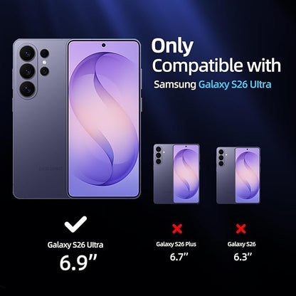 X-it for Samsung Galaxy S26 Ultra Screen Protector HD Clear [Auto Alignment & Dust Removal],Bubble-Free & Self-Healing,[100% Ultrasonic Fingerprint ID] Easy Installation Full Coverage [Non-Glass] 2 Packs