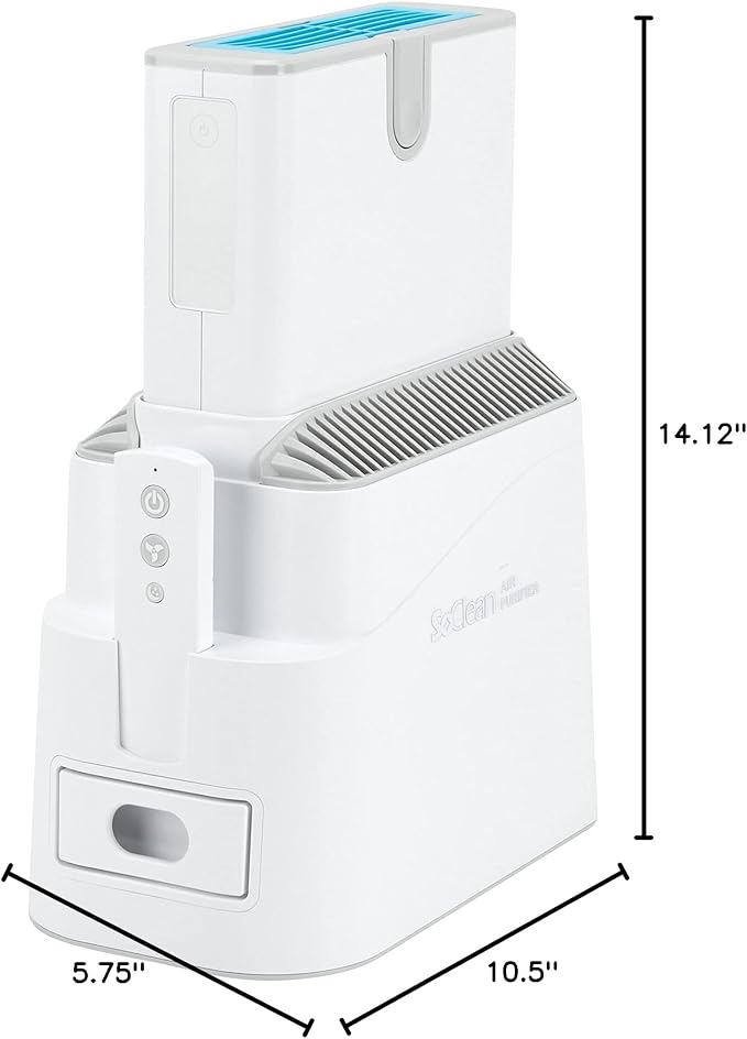 SoClean Air+ Air Purifier | Lab-Proven Filtration Technology | Unparalled Purification | Creates the Purest Air for Your Home and Family | Multiple Airflow Settings from Quiet to PowerScrub