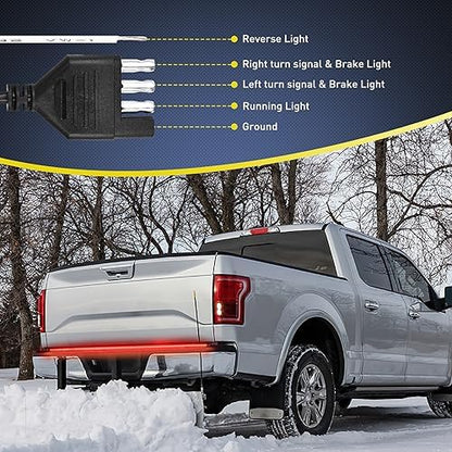 Nilight Truck Tailgate Light 48" Aluminum Frame Triple Row 780 LED Strip