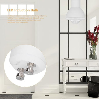 Yctze 5W 500LM GU10 Motion Sensor LED Bulb, Infrared Human Induction, Warm Light 3000K, AC 100-240V, Outdoor Security Floodlight for Ceiling, Corridor, Porch Lamp Replacement Bulb