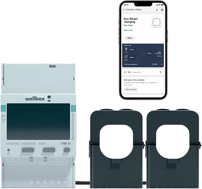 Wallbox Power Meter - Smart Home Clamp, 2-Phase up to 250 Amps, UL Listed, for Energy Management Solutions (Enables Solar EV Charging)