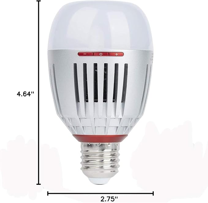 Aputure Accent B7C Smart Led Light Bulbs 7W RGBWW,TLCI 96+ CRI 95+ 2,000K-10,000K Adjustable 0-100% Stepless Dimming CCT/HSI/FX Mode App Control Built-in Battery/AC Power via E26/E27 Socket