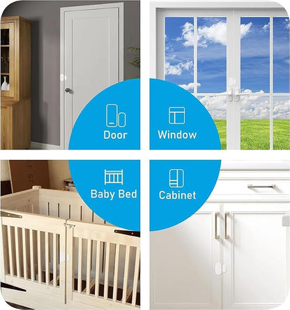 Zigbee Door Window Sensor, Mini Wireless Contact Sensor, Home Automation, Requires Hub, Compatible with Home Assistant, SmartThings, Aeotec, Homey, Hubitat or Echo Devices with Zigbee Hub