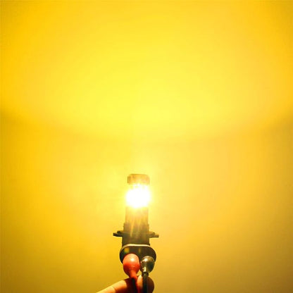 Alla Lighting 889 881 LED Fog Lights Bulbs 3000lm Extreme Super Bright 898, 3K Amber Yellow